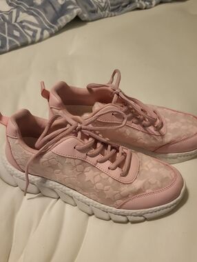 Pink Lace-Accent Women's Sneakers